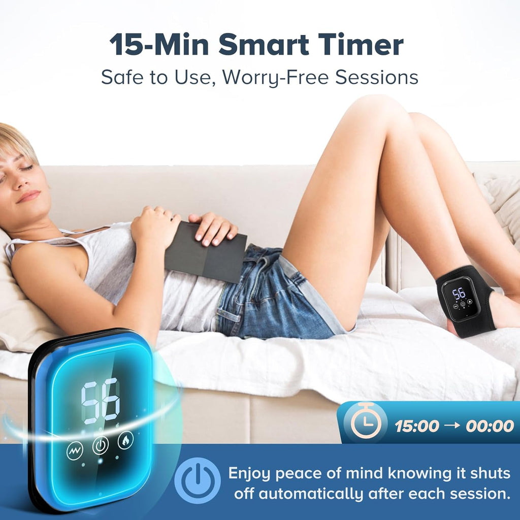 Solevia Dreifach-Technologie-Massagegerät mit Heizkissen